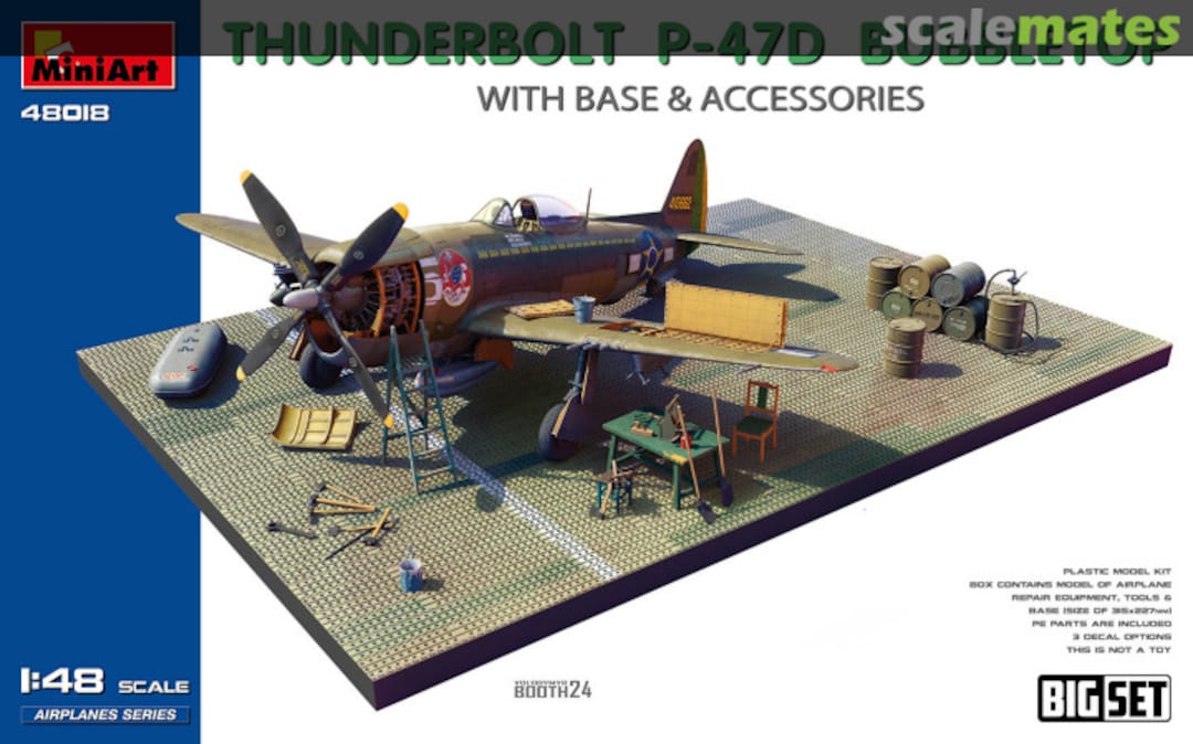 Boxart Thunderbolt P-47D Bubbletop 48018 MiniArt