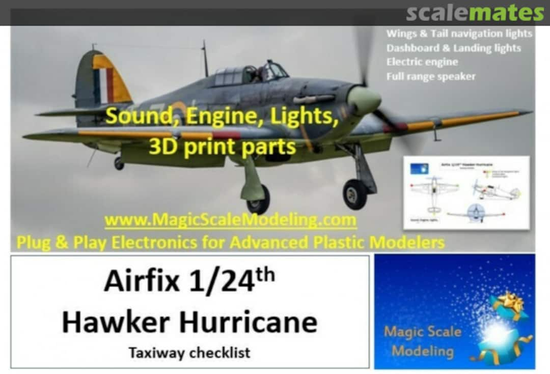 Boxart Hawker Hurricane- Lights, Engines and Sound  MSM-023 Magic Scale Modeling