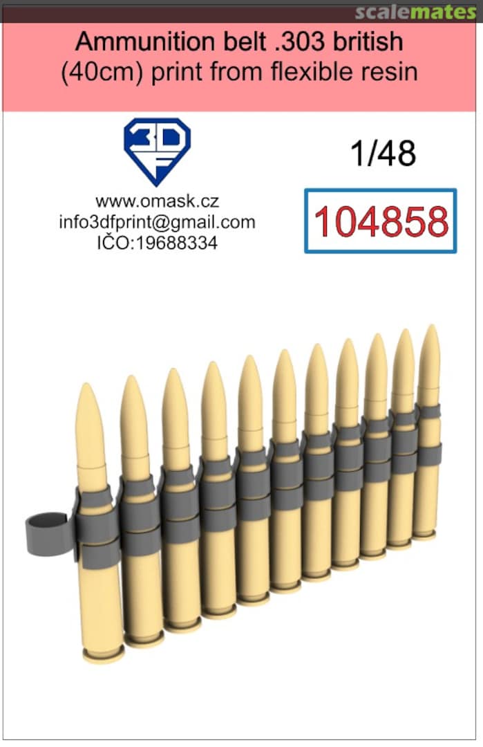 Boxart Ammunition Belt .303 British (40 cm) 104858 3DF Print