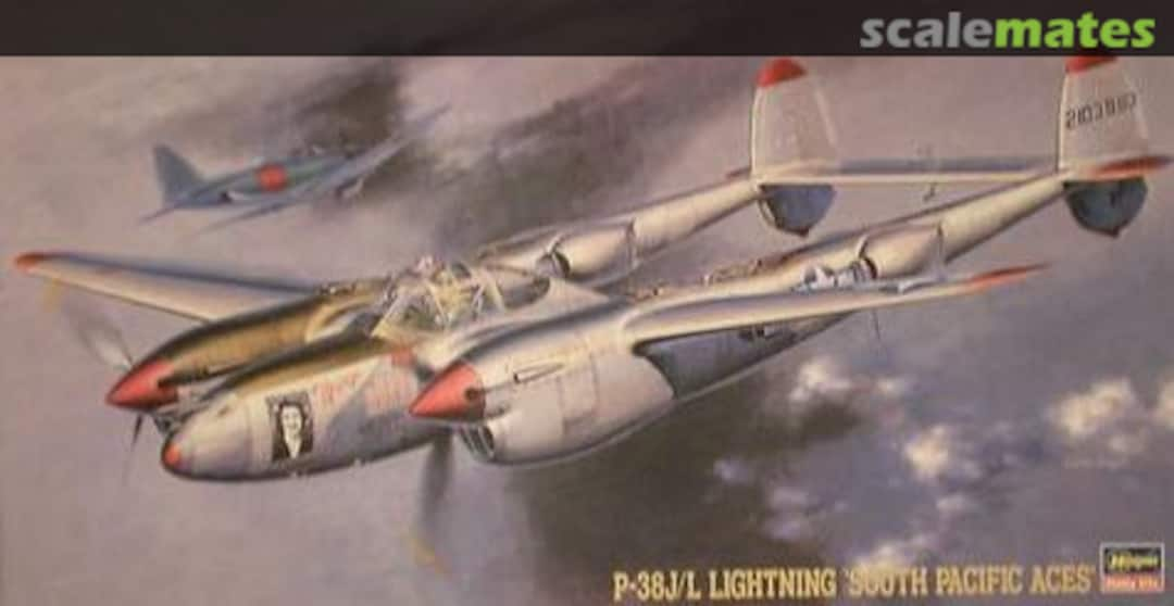 Boxart P-38J/L Lightning 'South Pacific Aces' 09161 Hasegawa