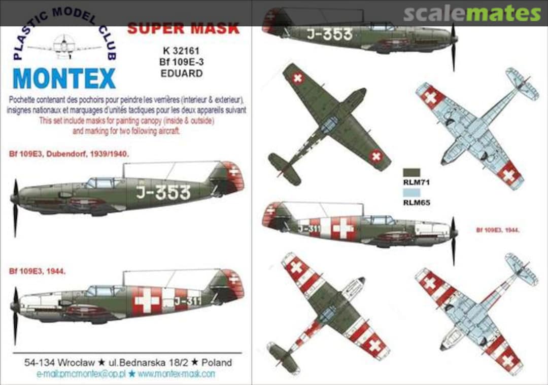 Boxart Bf 109E-3 - Swiss Air Force K32161 Montex