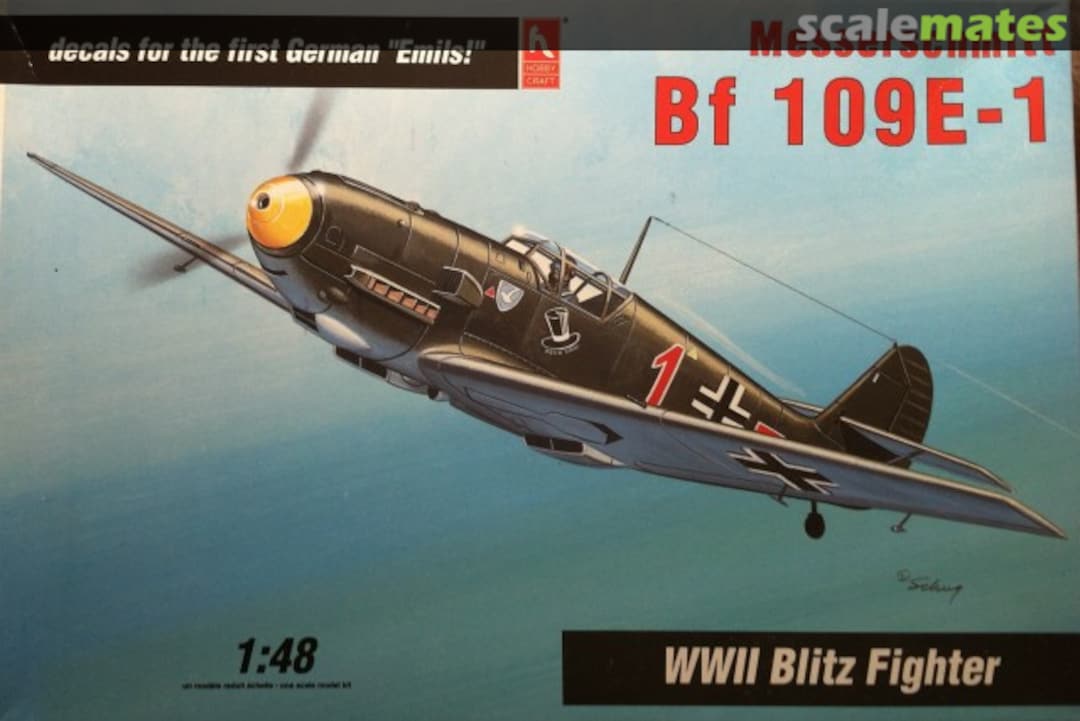 Boxart Messerschmitt Bf 109E-1 HC1564 Hobbycraft