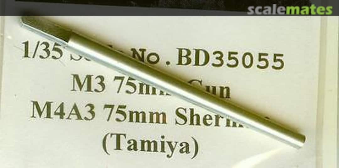 Boxart M4A3 Sherman M3 75mm Gun Barrel BD35055 Barrel Depot