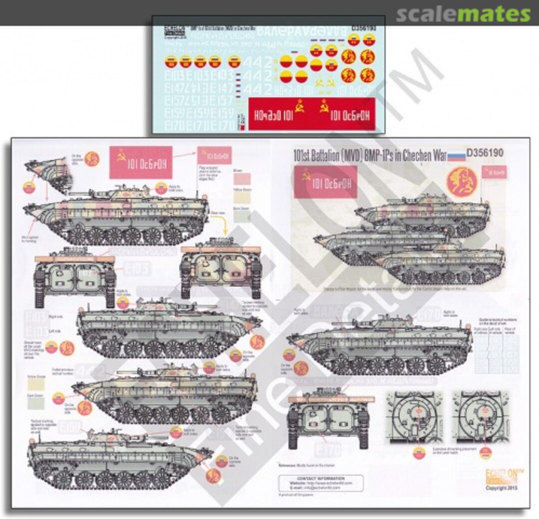 Boxart 101st Battalion BMP-1Ps in Chechnya War D356190 Echelon Fine Details