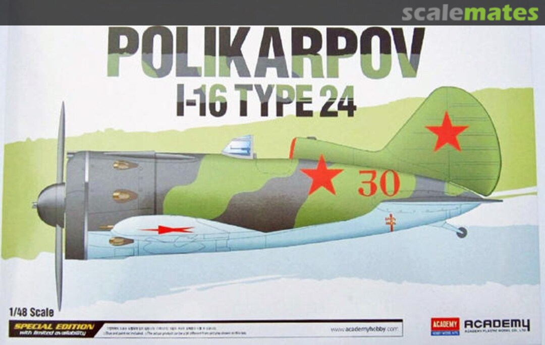 Boxart Polikarpov I-16 Type 24 12314 Academy