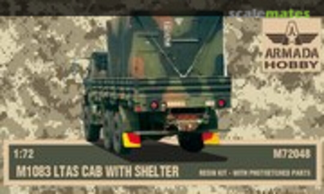 1:72 M1083 FMTV LTAS Cab with Shelter (resin kit &amp; PE parts) (Armada Hobby M72048)