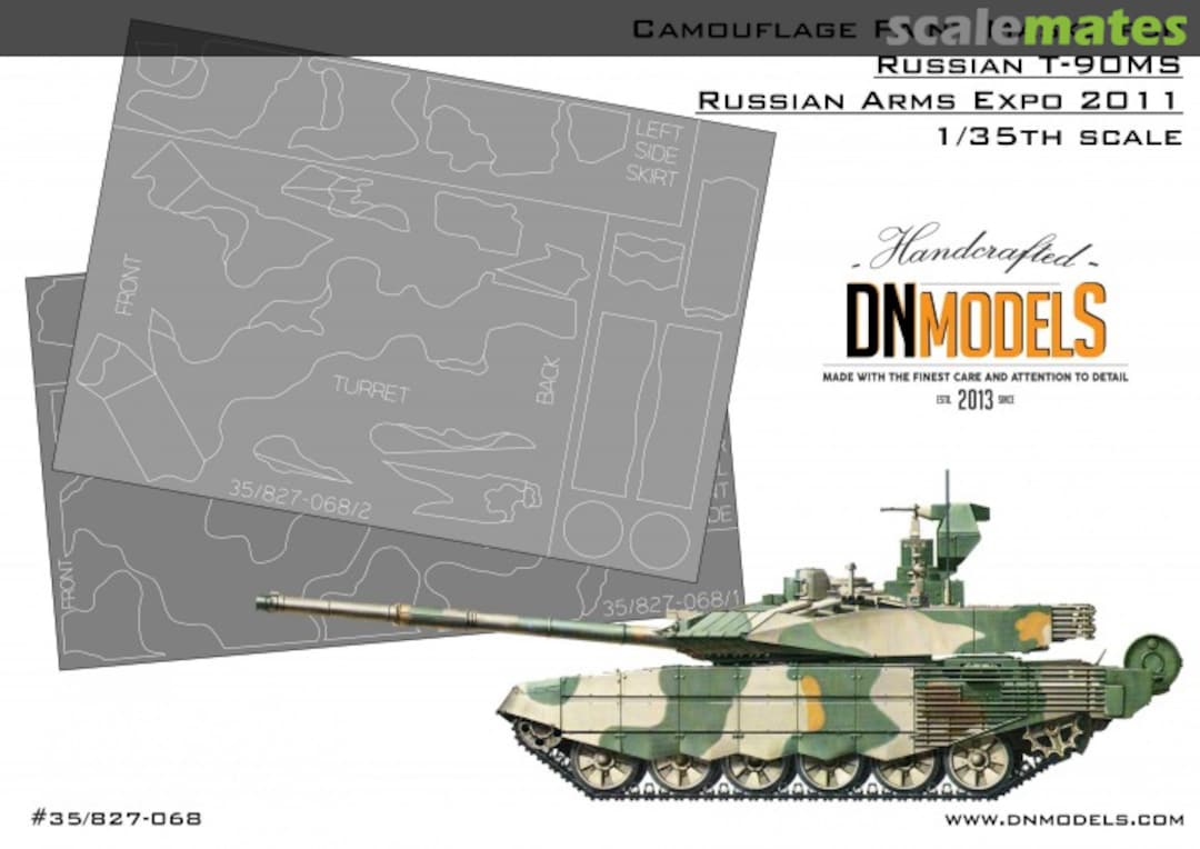 Boxart Russian T-90MS Camouflage Paint Masks RAE 2011 1/35 35/827-068 DN Models