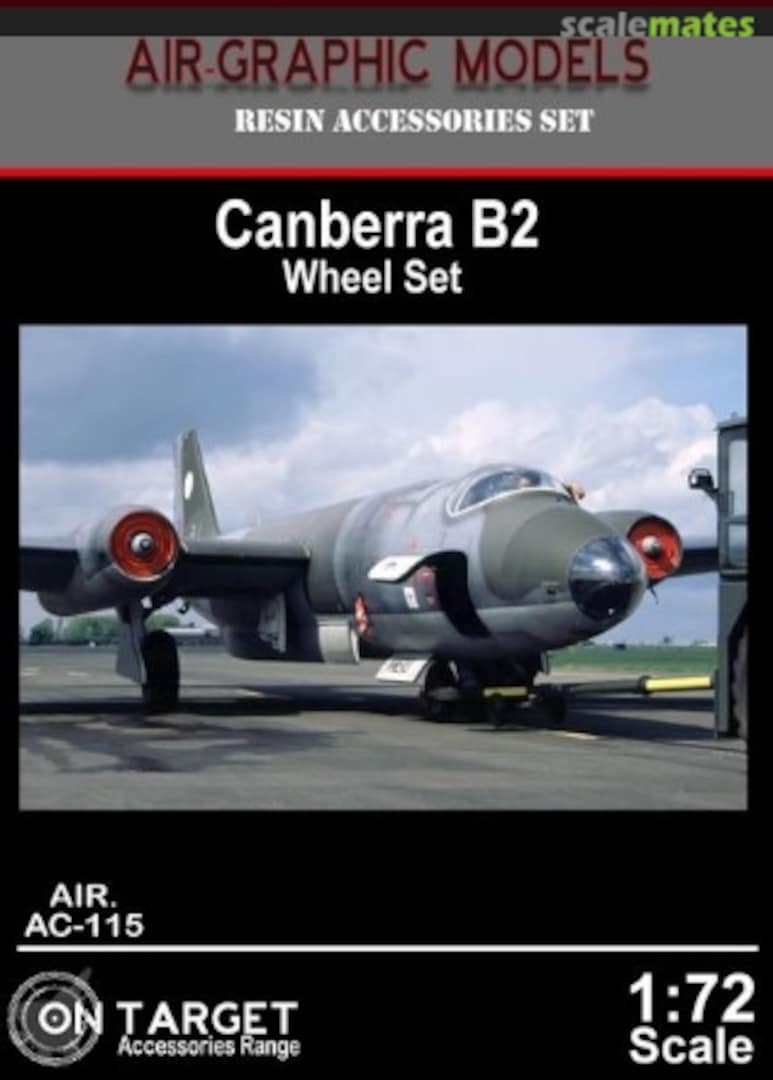 Boxart Canberra B2 Wheel Set AIR.AC-115 Air-Graphic Models