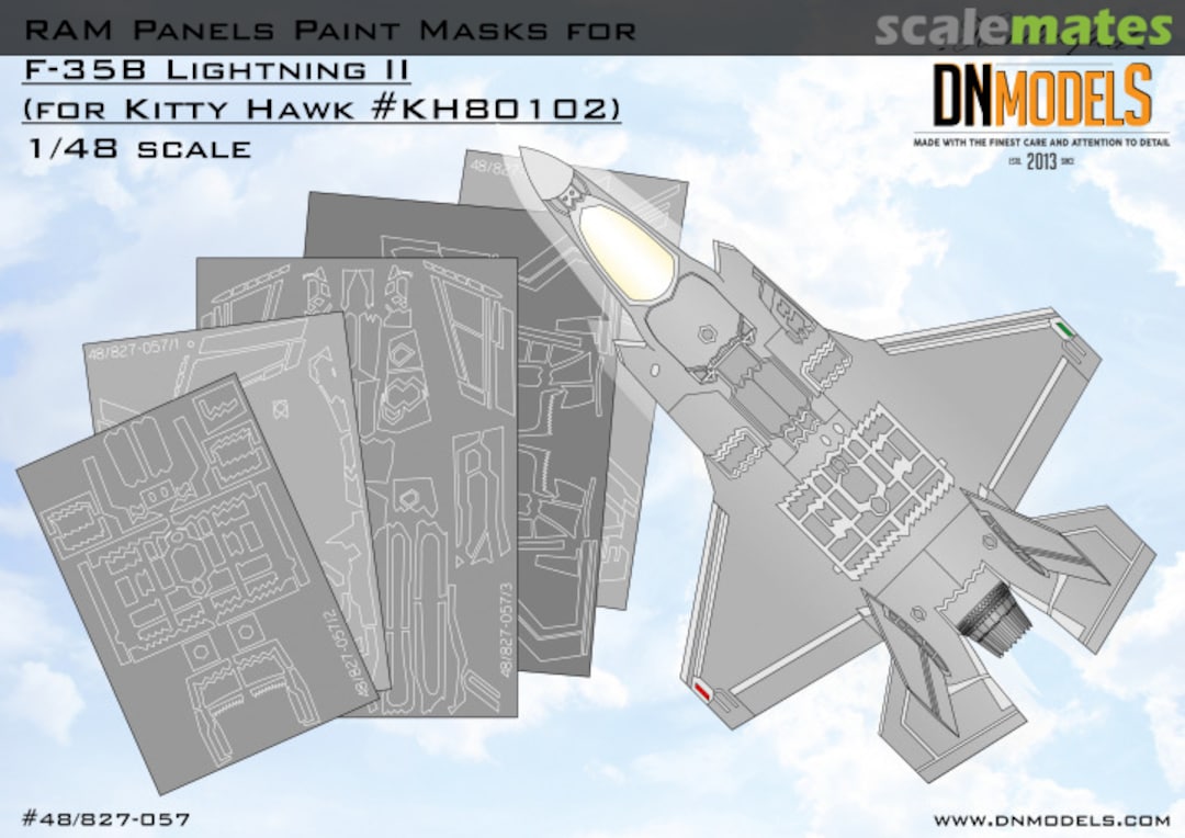 Boxart RAM Panels Paint Masks for Kitty Hawk F-35B Lightning II 48/827-057 DN Models