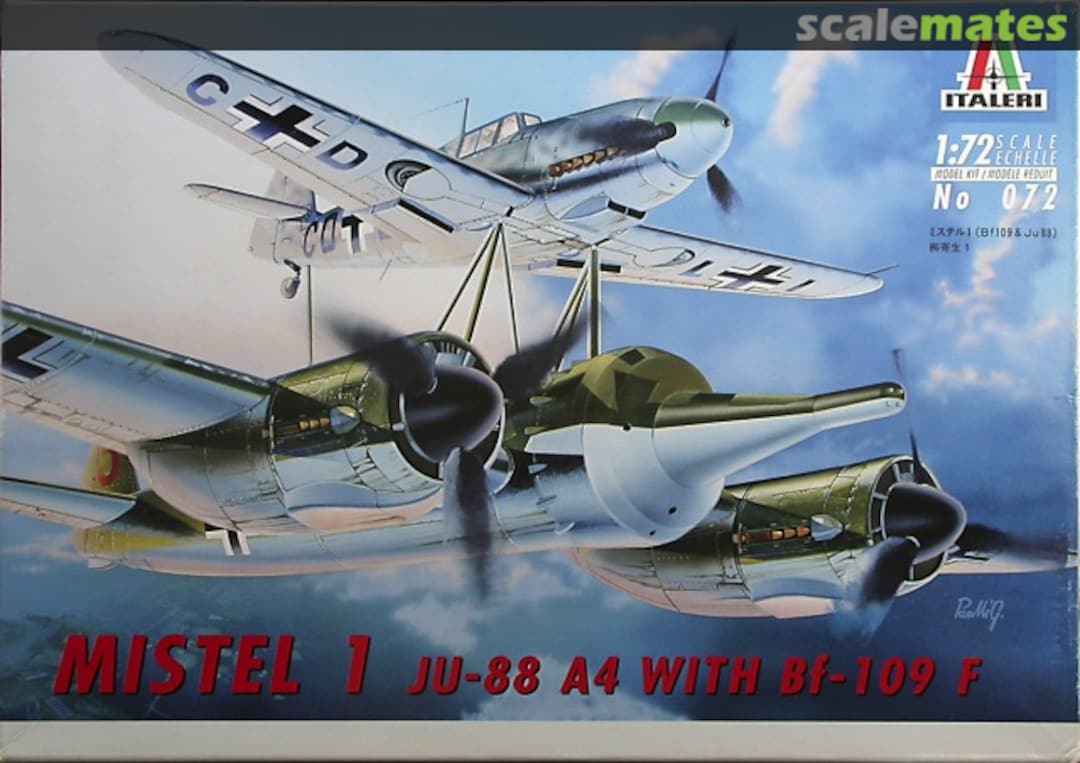 Boxart Mistel 1 Ju-88 A4 with Bf-109 F 072 Italeri