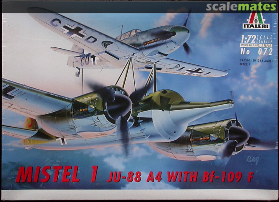 Boxart Mistel 1 Ju-88 A4 with Bf-109 F 072 Italeri