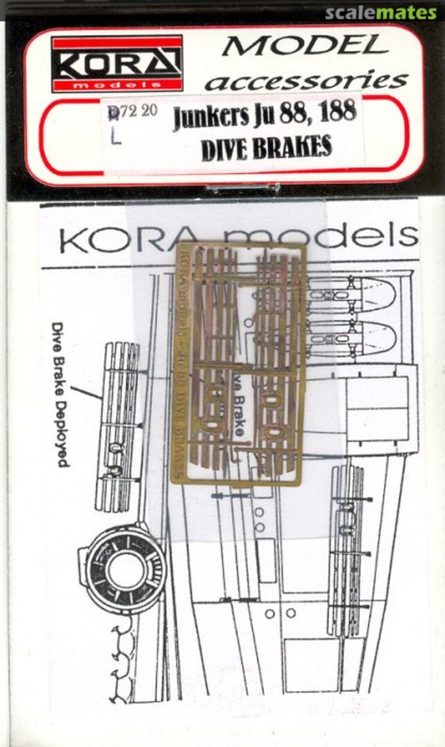 Boxart Junkers Ju 88 Dive Brakes 72-20 Kora Models