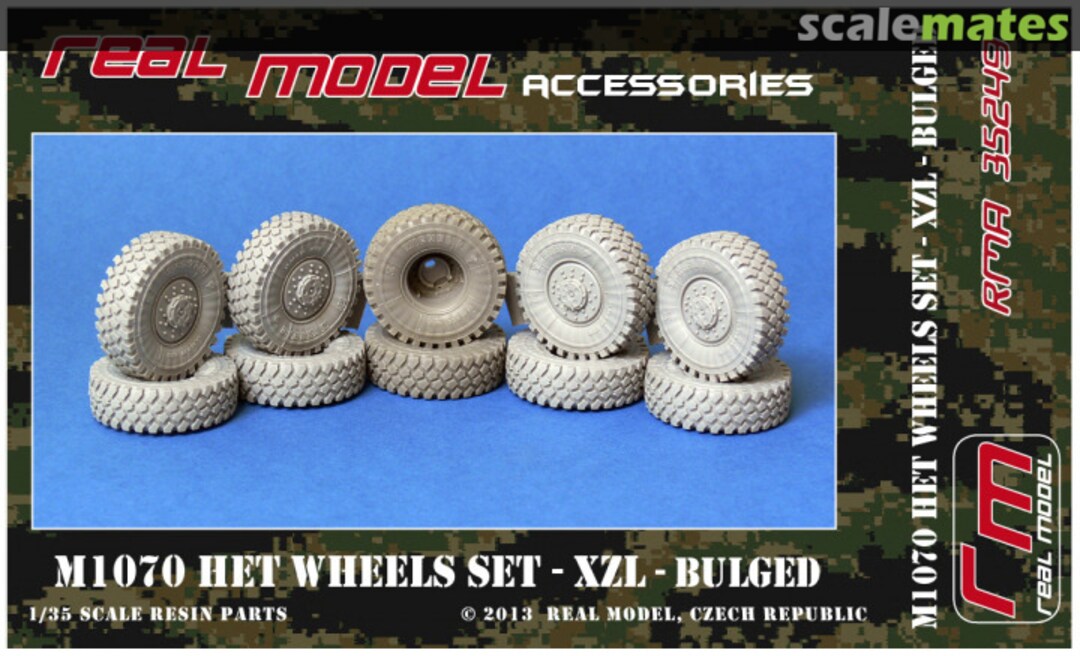 Boxart M1070 HET Wheels set XZL - bulged RMA35249 Real Model