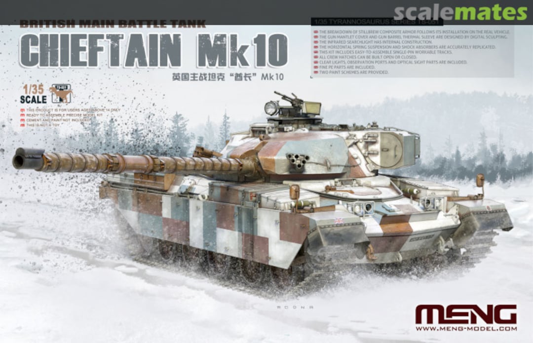 Boxart Chieftain Mk.10 TS-051 Meng Model