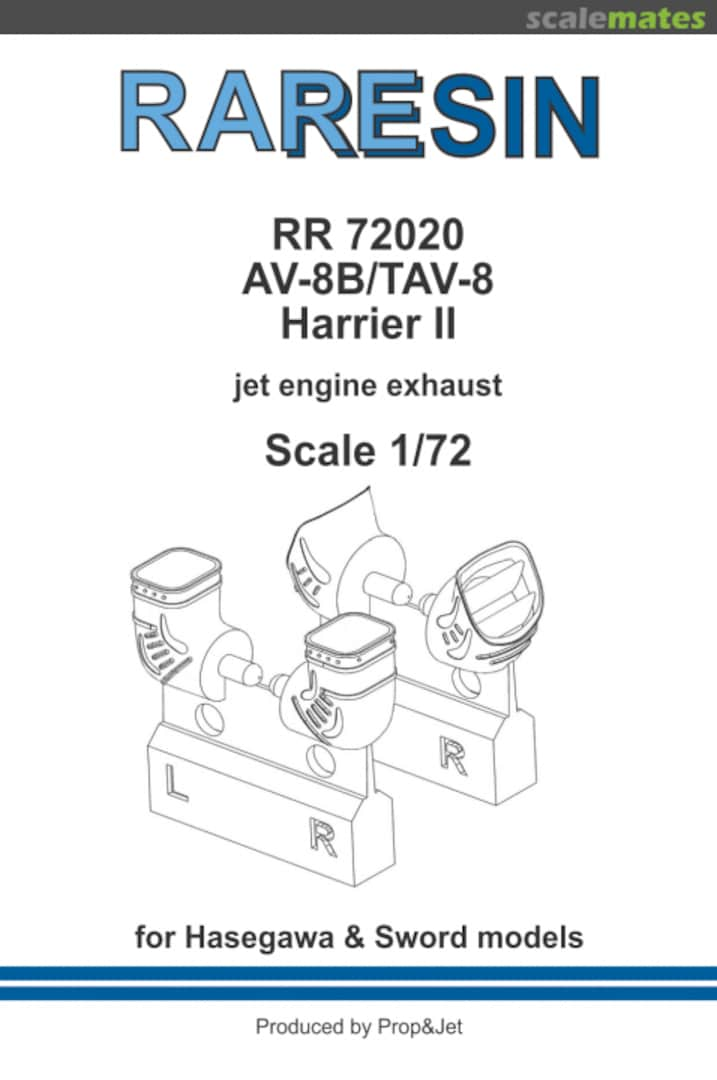 Boxart AV-8/TAV-8 Harrier II - Jet Engine Exhaust RR-72020 Prop & Jet