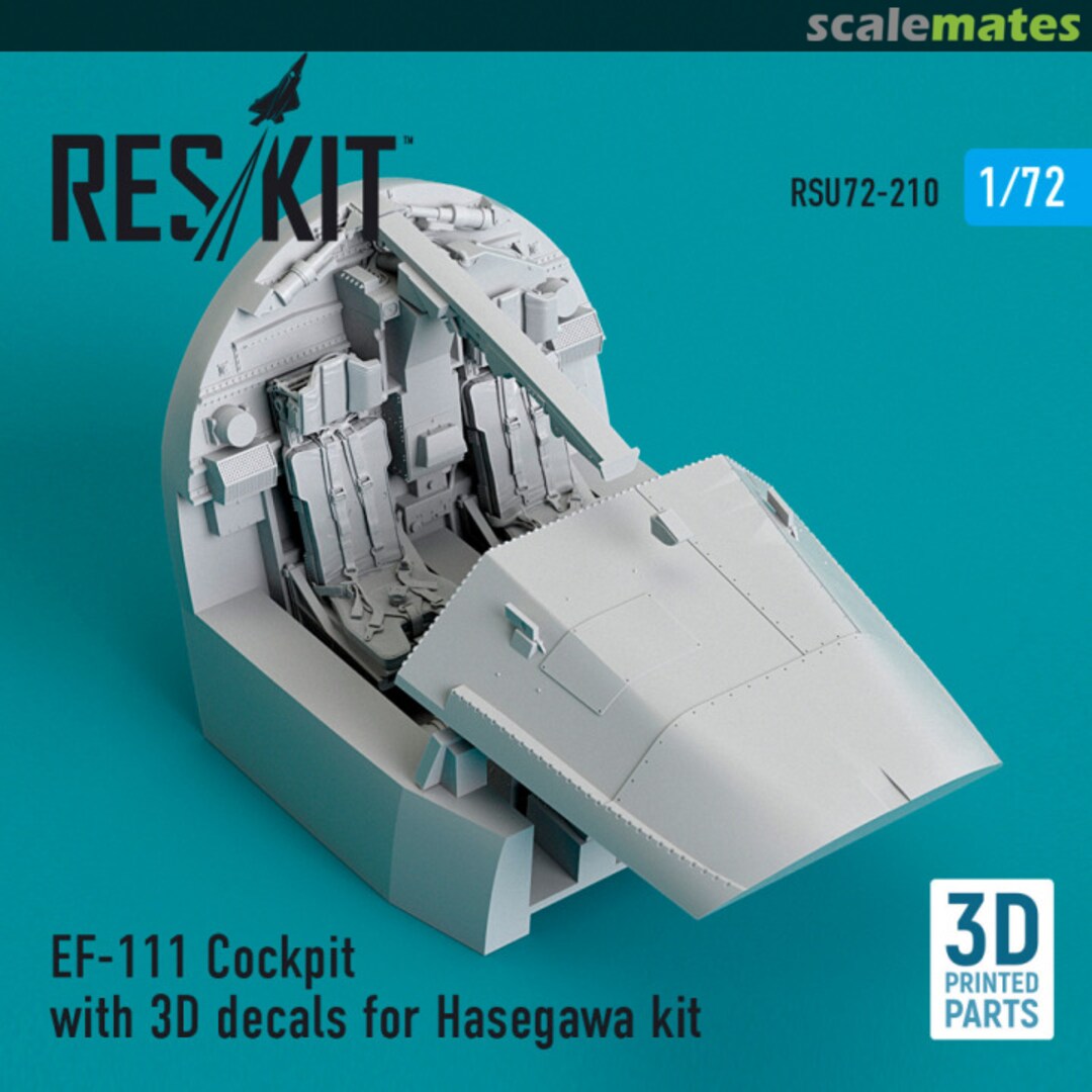 Boxart EF-111 - cockpit with 3D decals (Hasegawa) (3D Printed) RSU72-0210 ResKit