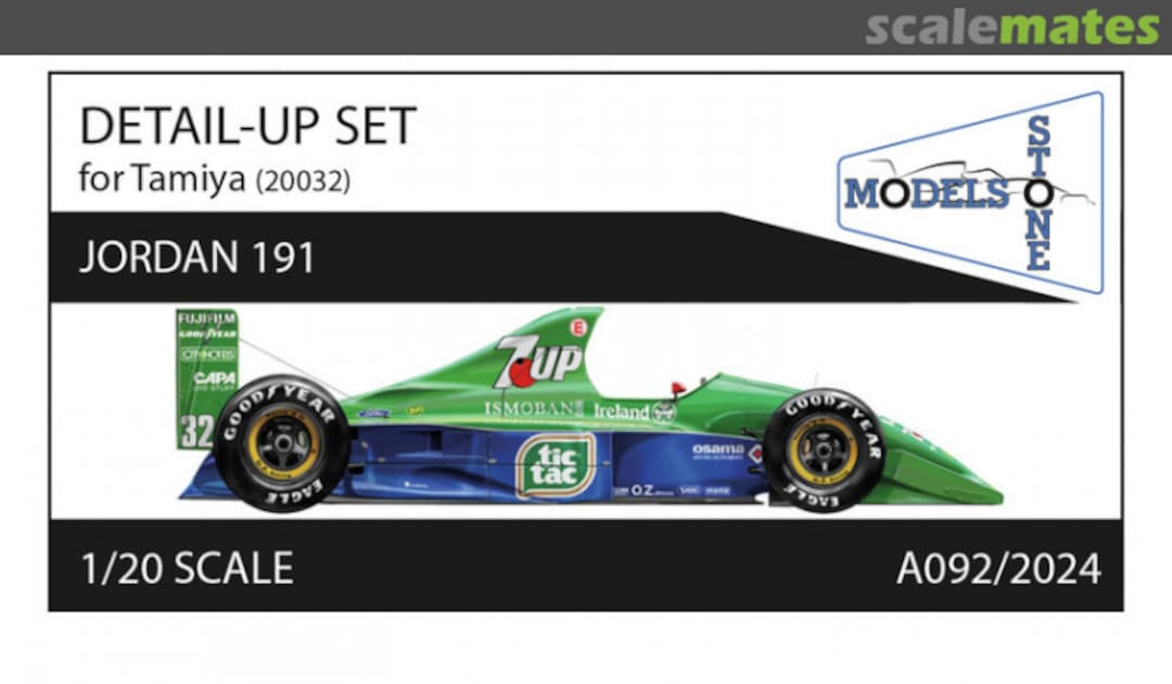 Boxart Jordan 191 (1991) Detail-up Set  A092/2024 Stone Models