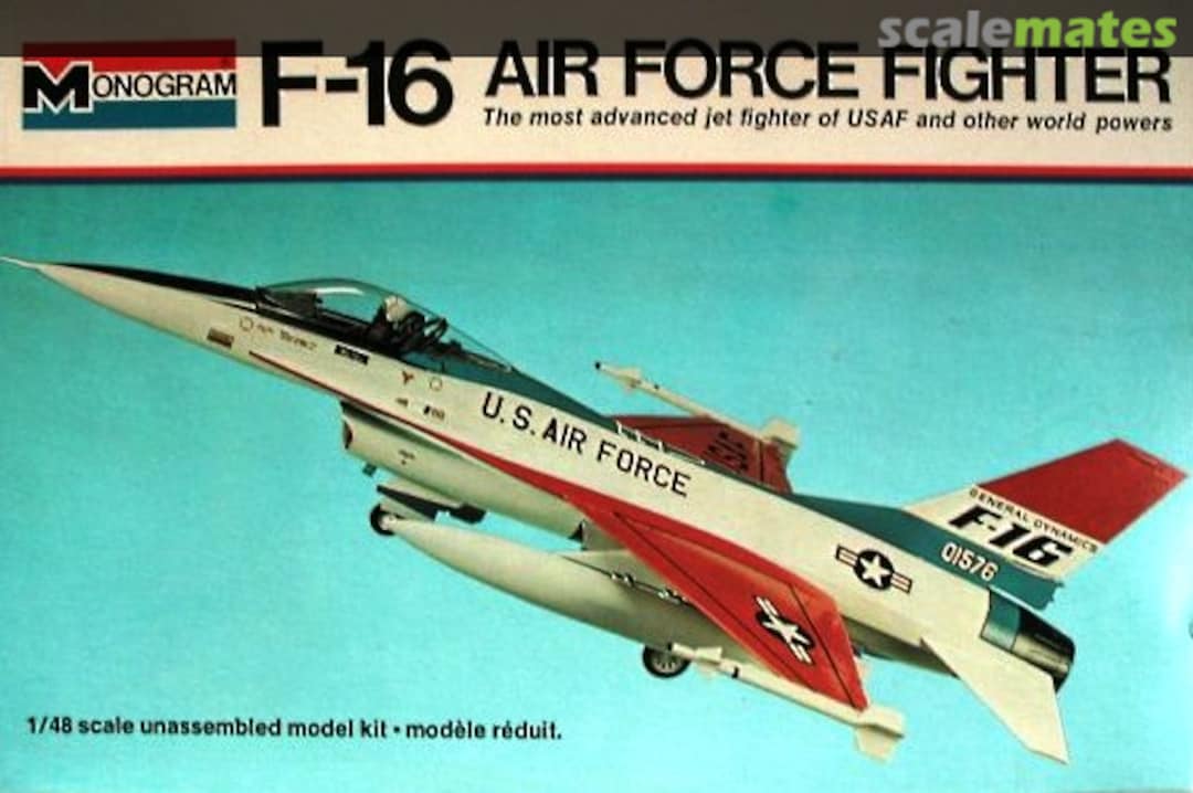 Boxart F-16 Air Force Fighter 5401 Monogram