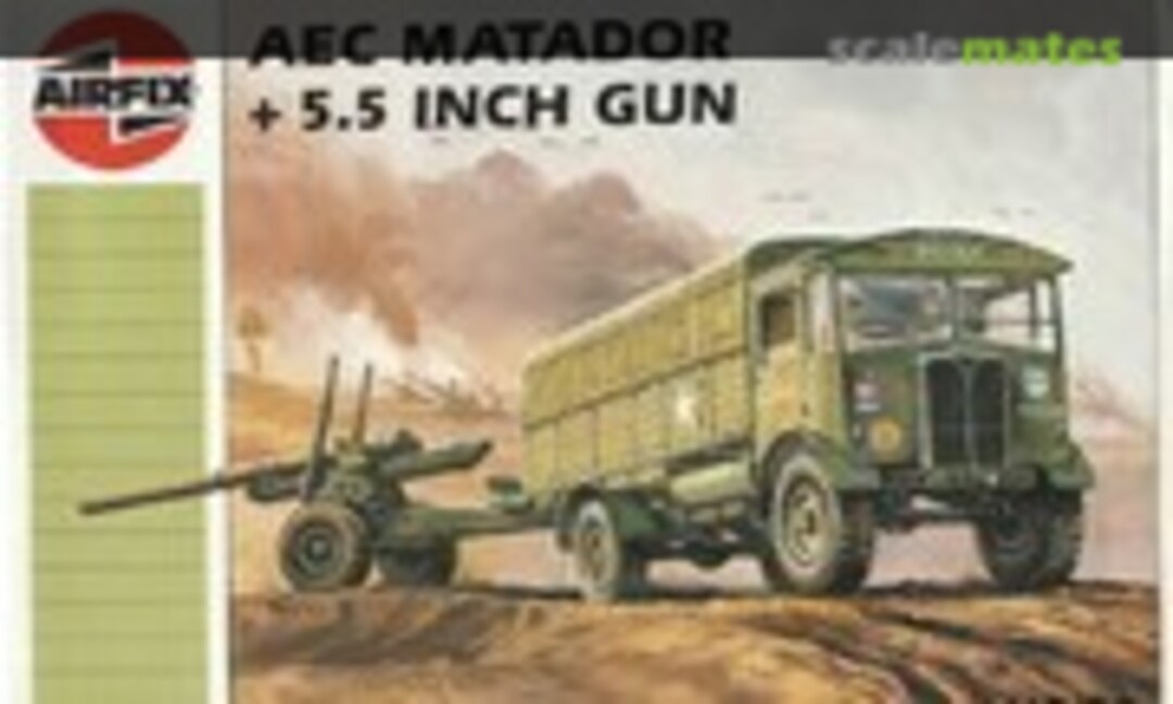 1:76 AEC Matador + 5.5 Inch Gun (Airfix 01314)