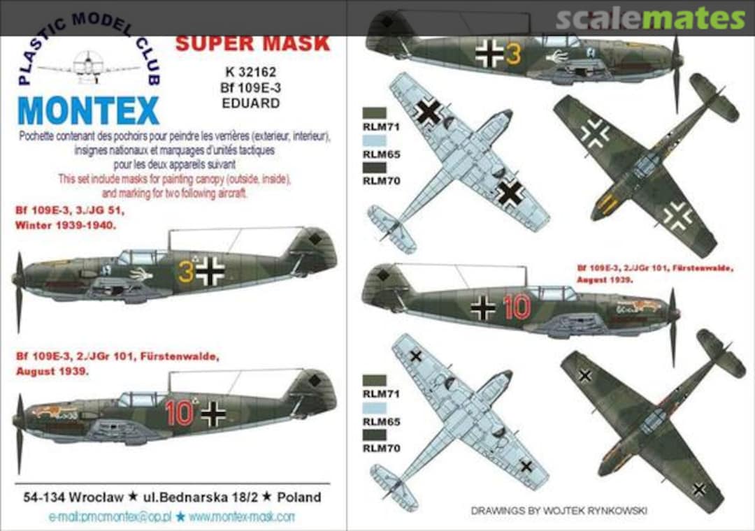 Boxart Bf 109E-3 K32162 Montex