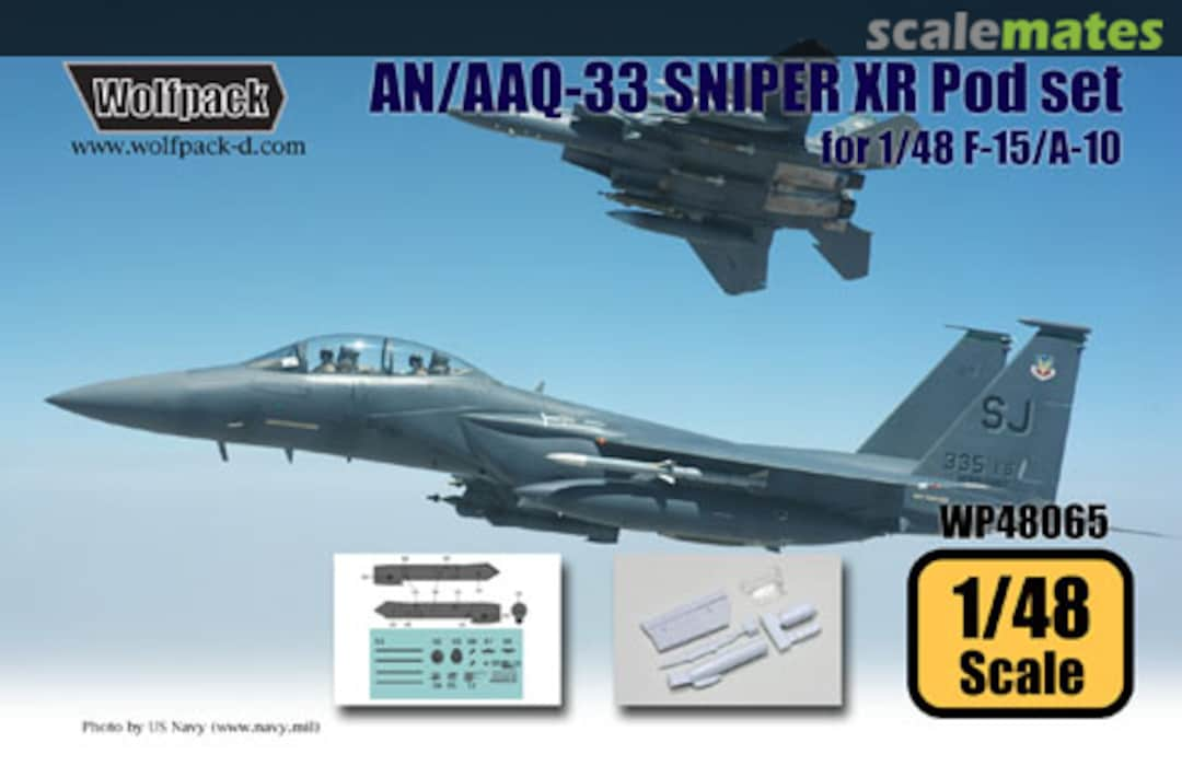 Boxart AN/AAQ-33 SNIPER XR Targeting Pod Set for F-15/A-10 WP48065 Wolfpack