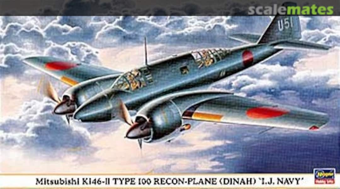 Boxart Mitsubishi Ki46-II Type 100 Recon-Plane (Dinah) 'I.J. Navy' 00266 Hasegawa