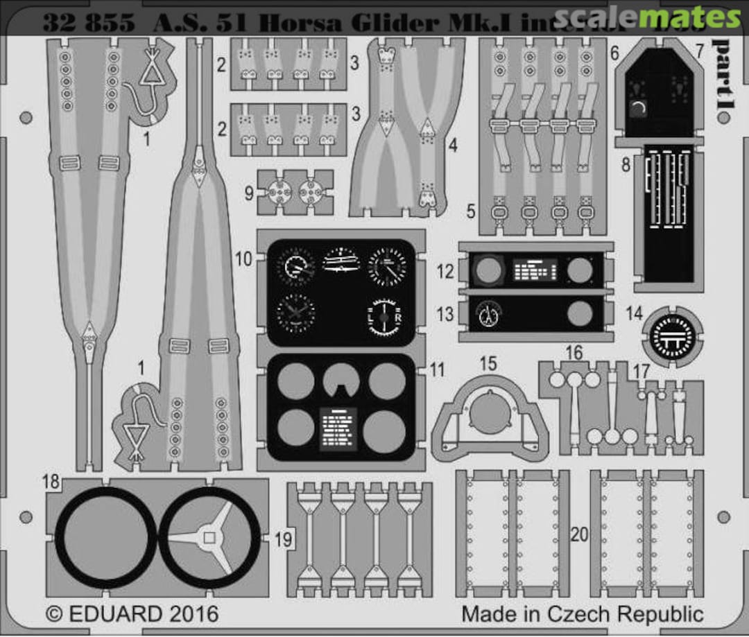 Boxart A.S. 51 Horsa Glider Mk.I interior 32855 Eduard