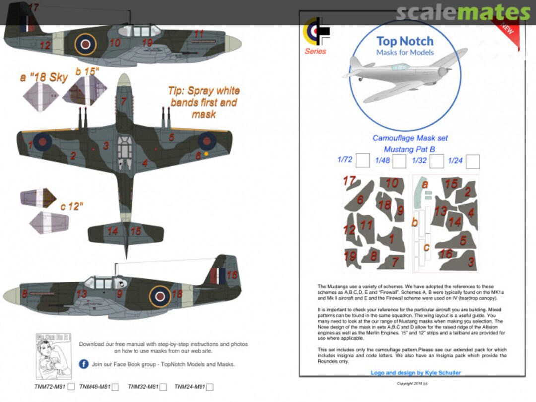 Boxart Mustang Pattern B Camo TMN24-M81 TopNotch