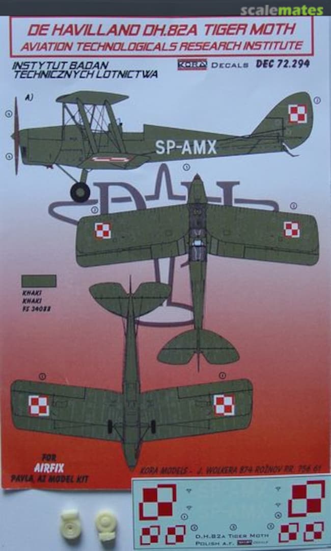 Boxart De Havilland DH.82A Tiger Moth DEC72294 Kora Models