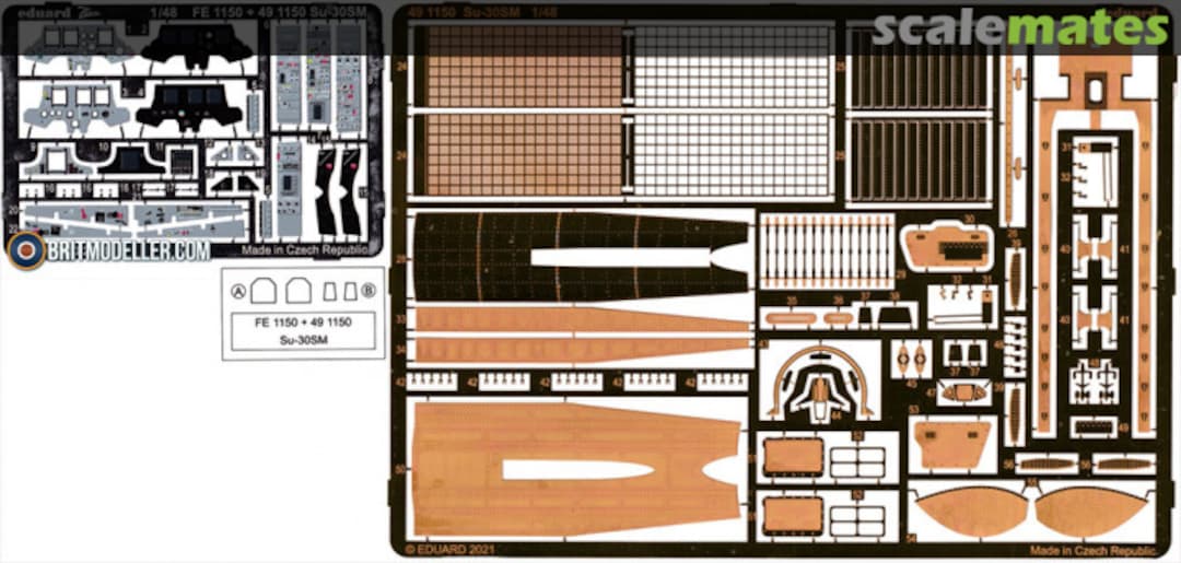 Boxart Su-30SM detail set 491150 Eduard