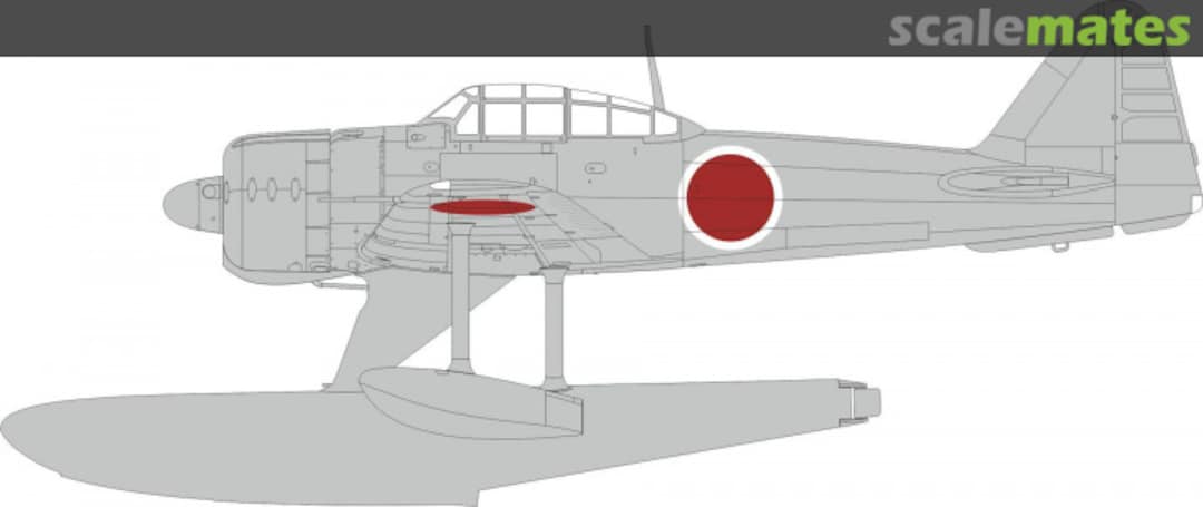 Boxart A6M2-N Rufe national insignia EX969 Eduard