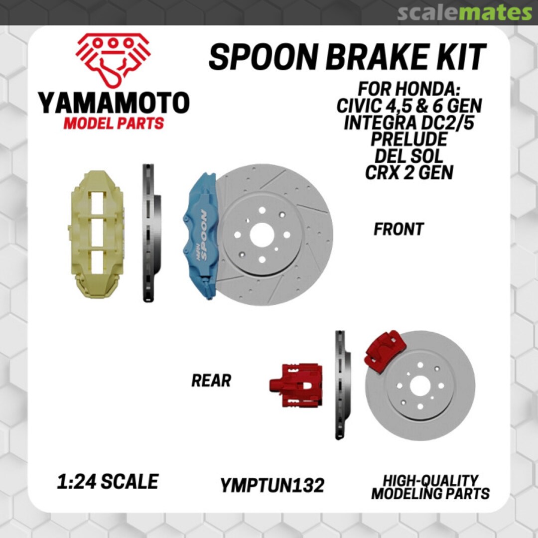 Boxart Spoon Brake Kit YMPTUN132 Yamamoto Model Parts