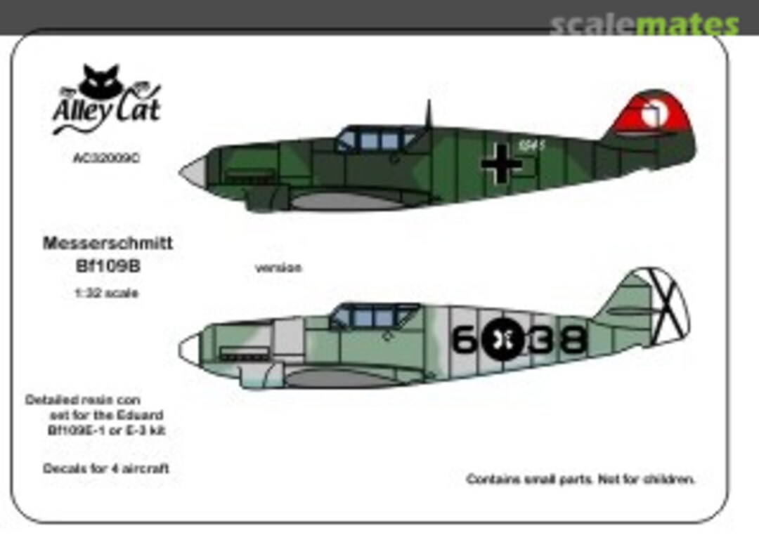 Boxart Messerschmitt Bf 109 B Conversion AC32009C Alley Cat