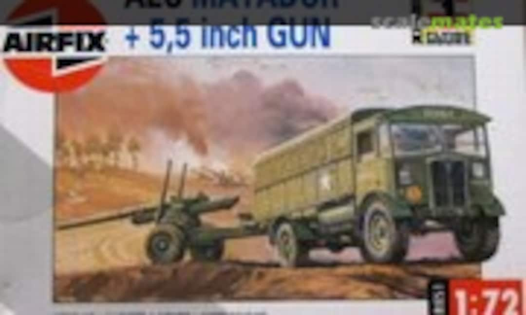 1:76 AEC Matador + 5,5 inch Gun (Airfix 01314)