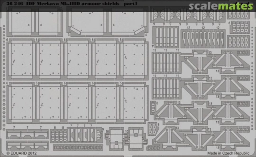 Boxart IDF Merkava Mk.IIID armour shields 36246 Eduard