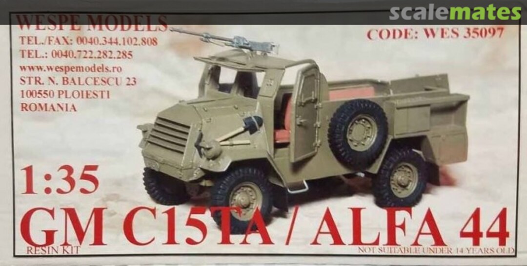 Boxart GM C15TA/ALFA 44 WES 35097 Wespe Models