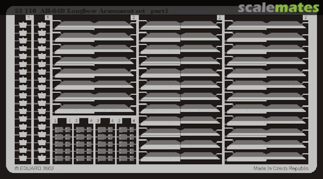 Boxart AH-64D Longbow Apache Armament set 32110 Eduard