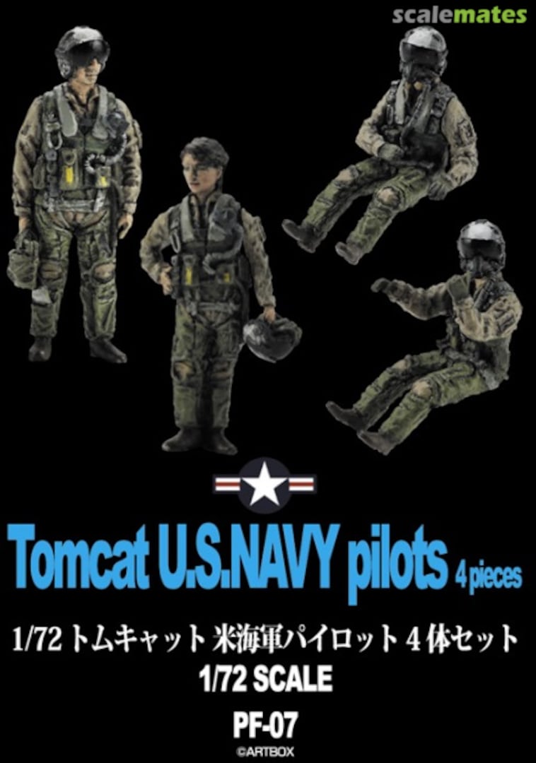 Boxart Tomcat U.S. Navy Pilots 4 pieces PF-07 Modelkasten