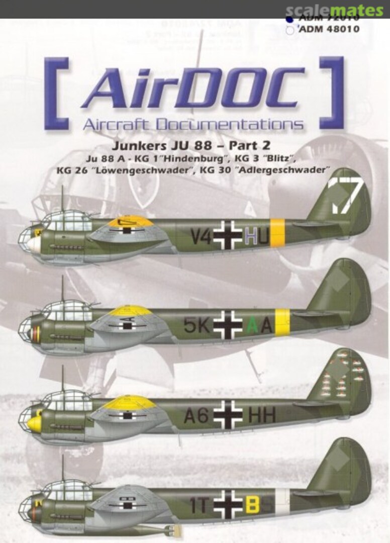 Boxart Junkers Ju 88 – Part 2 ADM72010 AirDOC