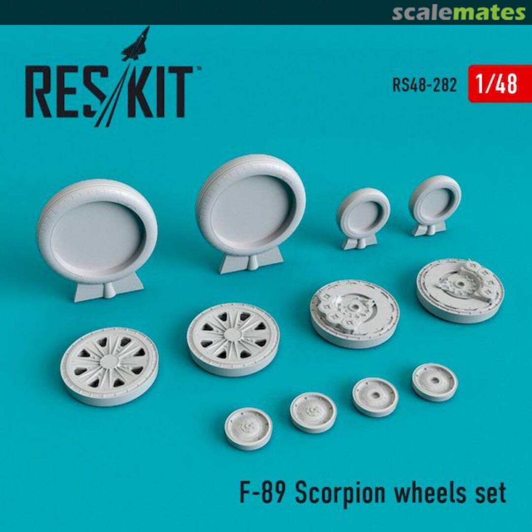 Boxart F-89 Scorpion - wheels set RS48-0282 ResKit