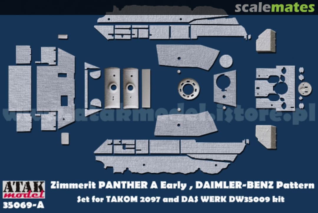 Boxart ZIMMERIT PANTHER A Early , DAIMLER-BENZ Pattern 35069-A Atak Model