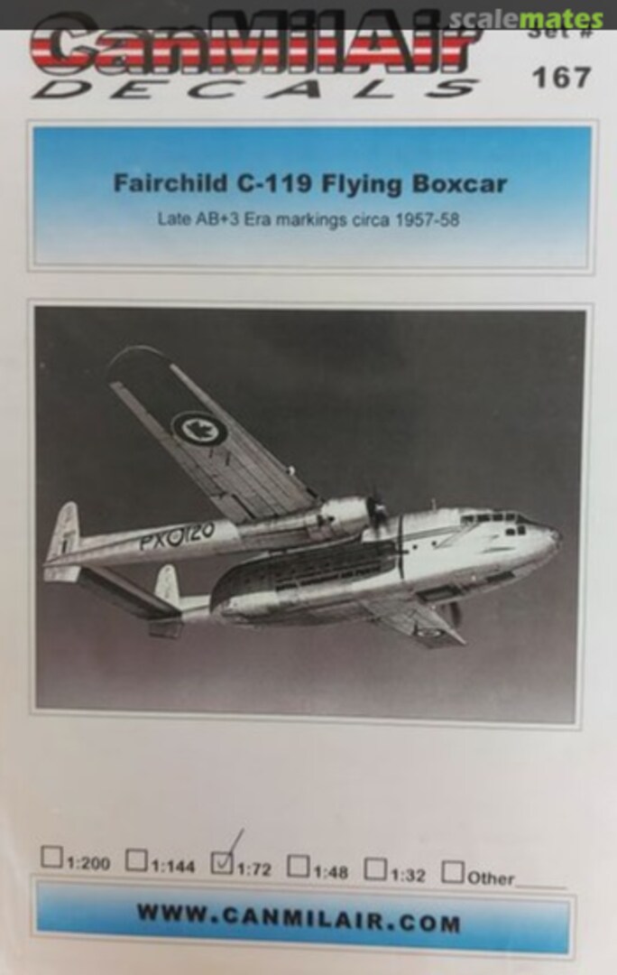 Boxart Fairchild C-119 Flying Boxcar 167 CanMilAir