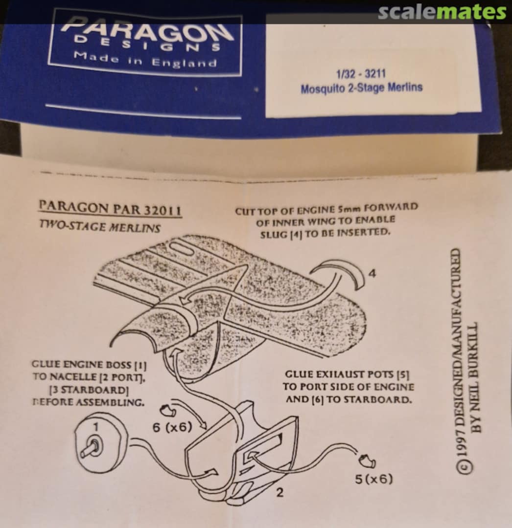 Boxart Mosquito 2-Stage Merlins 3211 Paragon Designs