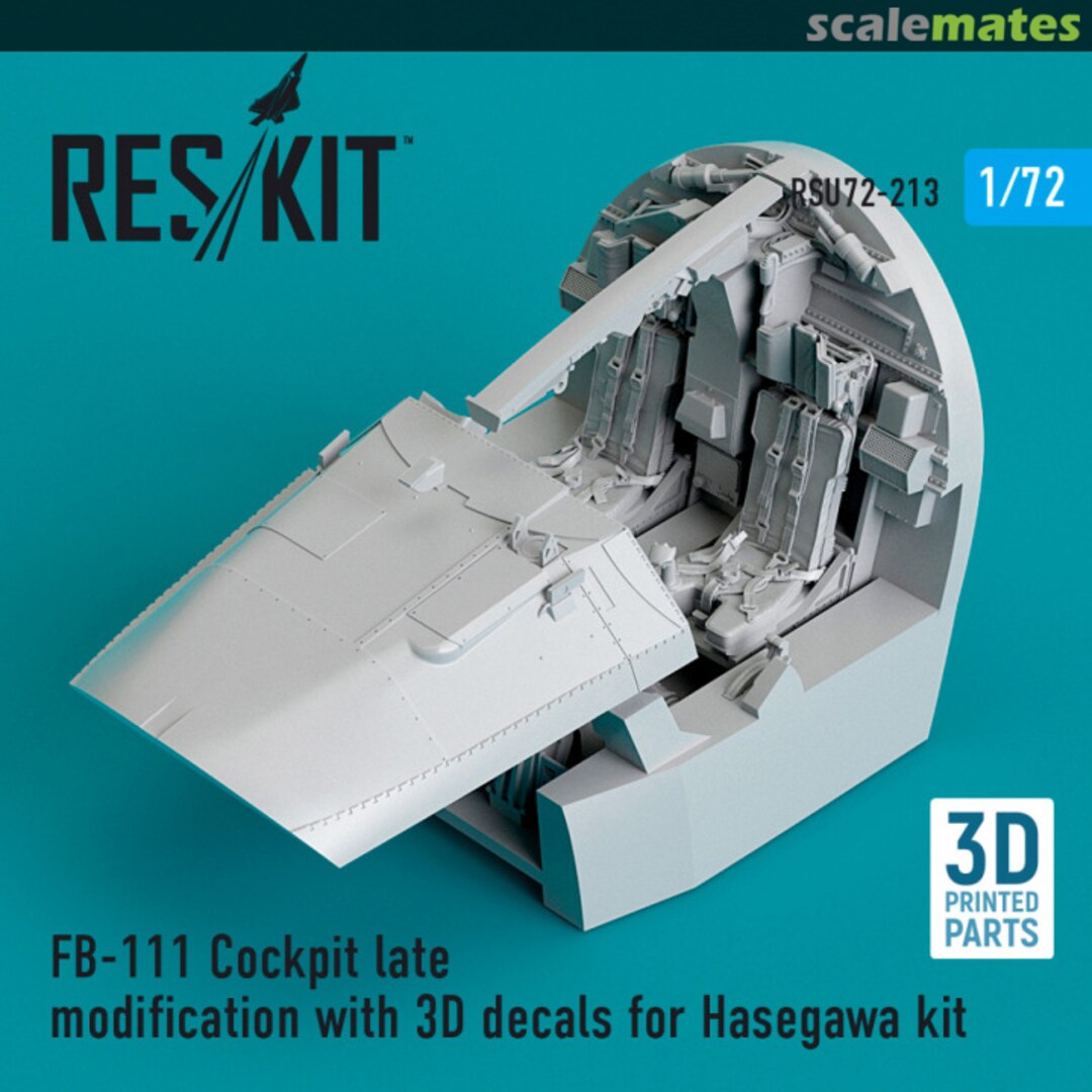 Boxart FB-111 - cockpit late modification with 3D decals RSU72-0213 ResKit