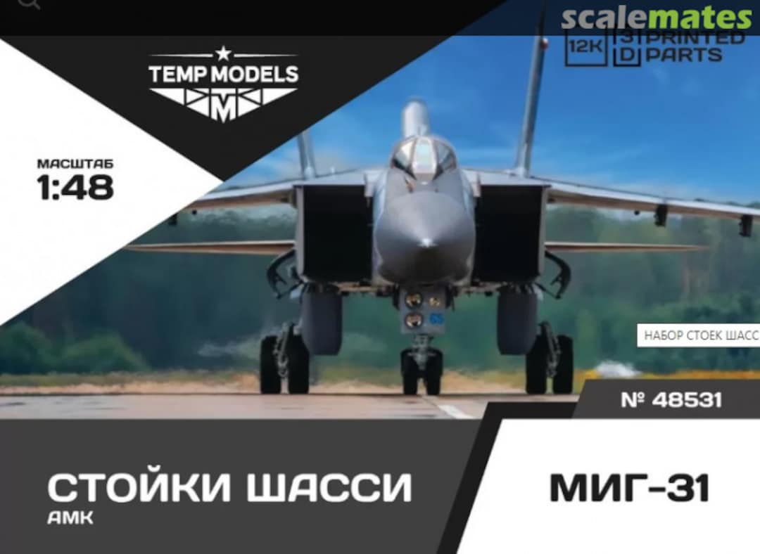 Boxart MIG-31 LANDING GEARS 48531 Tempmodels