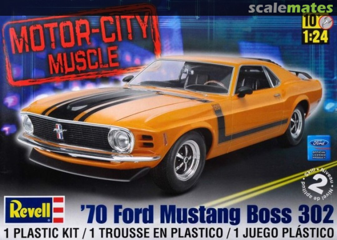 Boxart '70 Ford Mustang Boss 302 85-4943 Revell