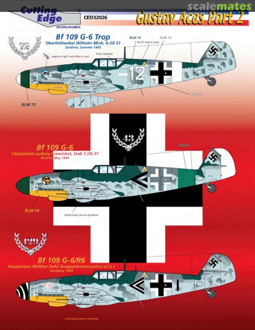 Boxart Bf 109 G-6 CED32026 Cutting Edge Modelworks