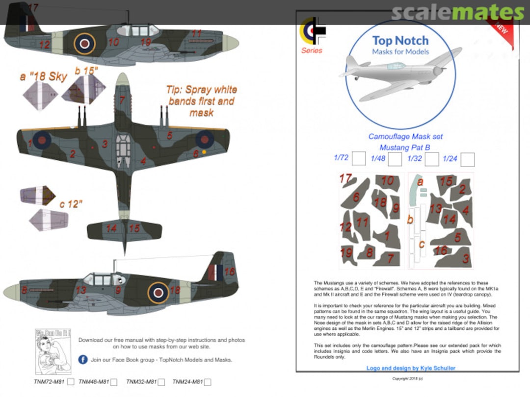 Boxart Mustang Pattern B Camo TMN72-M81 TopNotch