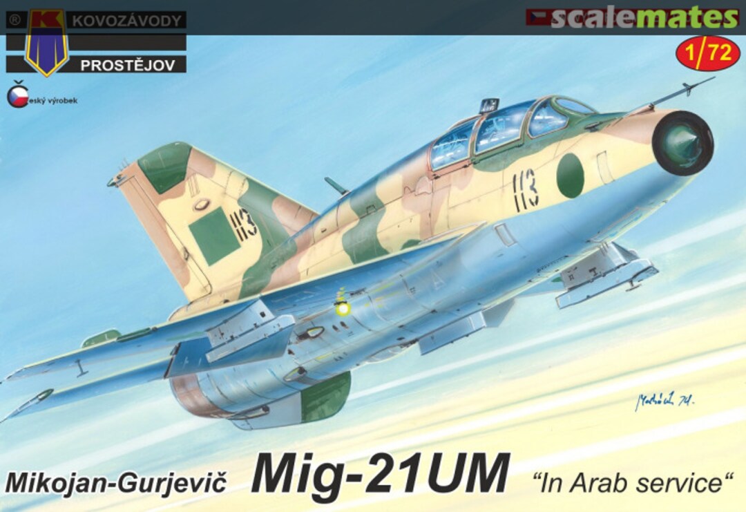 Boxart MiG-21UM KPM0202 Kovozávody Prostějov