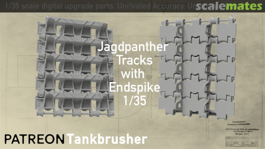 Boxart Jagdpanther single link workable tracks 0009 Tankbrusher Scale Modeling